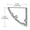 FS X-Cove Round End Cap - Click to Enlarge