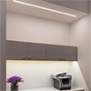 Light Channel Complete Fixture 0.6" Recessed Millwork 24VDC, Surface Mount Light Channel, Static White & Color, Tunable White, Warm Dim & RGB - Click to Enlarge