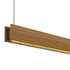 Glide Wood Downlight End Feed<br />With Power In Canopy, Wood White Oak - Click to Enlarge