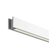 Glide Glass Linear Suspension Up And Down Light<br />Center Feed With Power, White Glass - Click to Enlarge