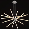 Pix Sticks Tie Stix 24VDC With Power, 7-Light,<br />Satin Nickle Canopy, Wood Maple Finish - Click to Enlarge