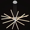 Pix Sticks Tie Stix 24VDC With Power, 7-Light,<br />White Canopy, Wood Maple Finish - Click to Enlarge