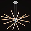 Pix Sticks Tie Stix 24VDC With Power, 7-Light,<br />White Canopy, Wood White Oak Finish - Click to Enlarge
