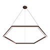 Cirrus MIYO Hexagon With Lit Corners 24VDC Make-It-Your-Own Suspension, Tunable White Remote Power, Antique Bronze Finish - Click to Enlarge