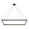 Cirrus MIYO Rectangle With Lit Corners 24VDC LED Suspension, Static White & Warm Dim,<br />Antique Bronze Finish - Click to Enlarge