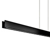 Glide Glass Linear Suspension Up And Down Light<br />Center Feed With Power, Black Glass - Click to Enlarge