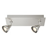 Low Rider In Satin Nickel,<br>Multipoint 2-Port, 12" Rectangle Canopy - Click to Enlarge