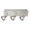 Low Rider In Satin Nickel,<br>Multipoint 3-Port, 12" Rectangle Canopy - Click to Enlarge