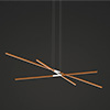 Pix Sticks Tie Stix 24VDC With Power, 3-Light,<br />White Canopy, Wood Cherry Finish - Click to Enlarge