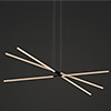 Pix Stick Tie Stix with Remote Power Static White And Warm Dim Technology, 3-Light, 48",<br />Antique Bronze Canopy, Wood Maple Finish - Click to Enlarge