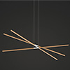 Pix Sticks Tie Stix 24VDC With Power, 3-Light, 48",<br />White Canopy, White Wood Oak Finish - Click to Enlarge