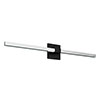 Tie Stix 2-Light Wall Indirect Tunable White Remote 24VDC Power Supply, Horizontal Or Vertical Mounting, Satin Black Canopy, 4SQ, Chrome Finish - Click to Enlarge