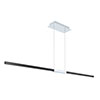 Tie Stix Suspension Dynamic/Tunable White, Center Feed Indirect with Remote Power Chrome Hardware Finish, Satin Black Channel Finish - Click to Enlarge
