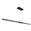 Tie Stix LED Suspension Remote Power Supply Dynamic/Tunable White Center Feed Direct Down Light,<br />Satin Black Canopy, Satin Black Finish - Click to Enlarge