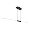 Tie Stix Suspension Power, Center Feed Direct Down Light,<br />Satin Black Canopy, White Finish - Click to Enlarge