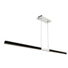 Tie Stix Suspension Power, Center Feed Direct Down Light,<br /> Satin Nickel Canopy, Wood Espresso Finish - Click to Enlarge