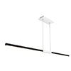 Tie Stix Suspension Power, Center Feed Direct Down Light,<br />White Canopy, Satin Black Finish - Click to Enlarge