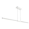 Tie Stix Suspension Power, Center Feed Direct Down Light,<br />White Canopy, Chrome Finish - Click to Enlarge
