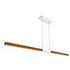 Tie Stix Suspension Power, Center Feed Direct Down Light,<br />White Canopy, Wood Cherry Finish - Click to Enlarge