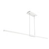 Tie Stix Suspension Power, Center Feed Direct Down Light,<br />White Canopy, White Finish - Click to Enlarge