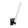Tie Stix Vertical Adjustable Wall/Vanity 24VDC Remote Power, Tunable White, 2RE,<br />Black Canopy, White Channel - Click to Enlarge