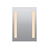 Twin Slim Tunable White Mirror - Click to Enlarge