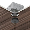 Vanishing Point 2" Flush Canopy for Millwork Ceiling, with ELV power supply in J-Box - Click to Enlarge