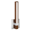 Tie Stix Vertical Wall/Vanity 24VDC, Static White & Warm Dim,<br />Chrome, Wood Walnut, 4SQ - Click to Enlarge