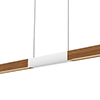 Tie Stix Suspension Power, Center Feed Direct Down Light - Chrome and Wood Cherry - Click to Enlarge