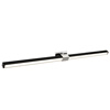 Tie Stix 2-Light Adjustable Wall/Vanity 24VDC Remote Power, Tunable White, Satin Black, 1RE, Chrome - Click to Enlarge