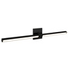 Tie Stix 2-Light Adjustable Wall/Vanity 24VDC Remote Power, Tunable White, Satin Black, 4SQ, Satin Black - Click to Enlarge