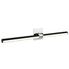 Tie Stix Adjustable Wall/Vanity 24VDC Static White & Warm Dim, Satin Black, 4SQ, Chrome - Click to Enlarge