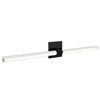 Tie Stix 2-Light Adjustable Wall/Vanity 24VDC Remote Power, Tunable White, Chrome, 4SQ, Satin Black - Click to Enlarge