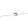 Tie Stix Adjustable Wall/Vanity 24VDC Static White & Warm Dim, Chrome, 4SQ, Satin Nickel - Click to Enlarge