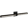 Tie Stix Adjustable Wall/Vanity 24VDC Static White & Warm Dim, Wood Espresso, 4SQ, Satin Black - Click to Enlarge