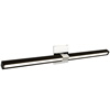 Tie Stix 2-Light Adjustable Wall/Vanity 24VDC Remote Power, Tunable White, Wood Espresso, 4SQ, Chrome - Click to Enlarge