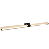 Tie Stix Adjustable Wall/Vanity 24VDC Static White & Warm Dim, Wood Maple, 1RE, Satin Black - Click to Enlarge