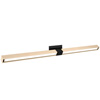 Tie Stix Adjustable Wall/Vanity 24VDC Static White & Warm Dim, Wood Maple, 2RE, Satin Black - Click to Enlarge