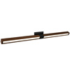 Tie Stix Adjustable Wall/Vanity 24VDC Static White & Warm Dim, Wood Walnut, 2RE, Satin Black - Click to Enlarge