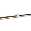 Tie Stix 2-Light Adjustable Wall/Vanity 24VDC Remote Power, Tunable White, Wood Walnut, 4SQ, White - Click to Enlarge