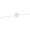 Tie Stix 2-Light Adjustable Wall/Vanity 24VDC Remote Power, Tunable White, White, 4SQ, White - Click to Enlarge