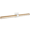 Tie Stix Adjustable Wall/Vanity 24VDC Static White & Warm Dim, Wood White Oak, 4SQ, White - Click to Enlarge