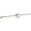 Tie Stix 2-Light Wall/Vanity Vertical Or Horizontal Mounting 24VDC, Static White & Warm Dim,<br />Satin Black, Chrome, 4SQ - Click to Enlarge