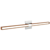 Tie Stix 2-Light Wall/Vanity Vertical Or Horizontal Mounting 24VDC, Static White & Warm Dim<br />, Wood Cherry, Chrome, 4SQ - Click to Enlarge