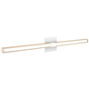Tie Stix 2-Light Wall/Vanity Vertical Or Horizontal Mounting 24VDC, Static White & Warm Dim<br />, Wood Maple, White, 4SQ - Click to Enlarge