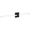 Tie Stix 2-Light Wall/Vanity Vertical Or Horizontal Mounting 24VDC, Static White & Warm Dim<br />, Satin Nickel Satin Black, 4SQ - Click to Enlarge