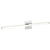 Tie Stix Wall 2-Light Wall/Vanity Tunable White 24VDC Remote Power, Horizontal Or Vertical Mounting, Satin Nickel, Chrome, 4SQ - Click to Enlarge