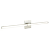 Tie Stix Wall 2-Light Wall/Vanity Tunable White 24VDC Remote Power, Horizontal Or Vertical Mounting, Satin Nickel, Satin Nickel, 4SQ - Click to Enlarge