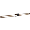 Tie Stix 2-Light Wall/Vanity Vertical Or Horizontal Mounting 24VDC, Static White & Warm Dim<br />, Wood Walnut, Satin Black, 2RE - Click to Enlarge