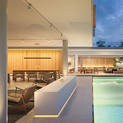 Outdoor Track, Glide Wood Downlight Center Feed